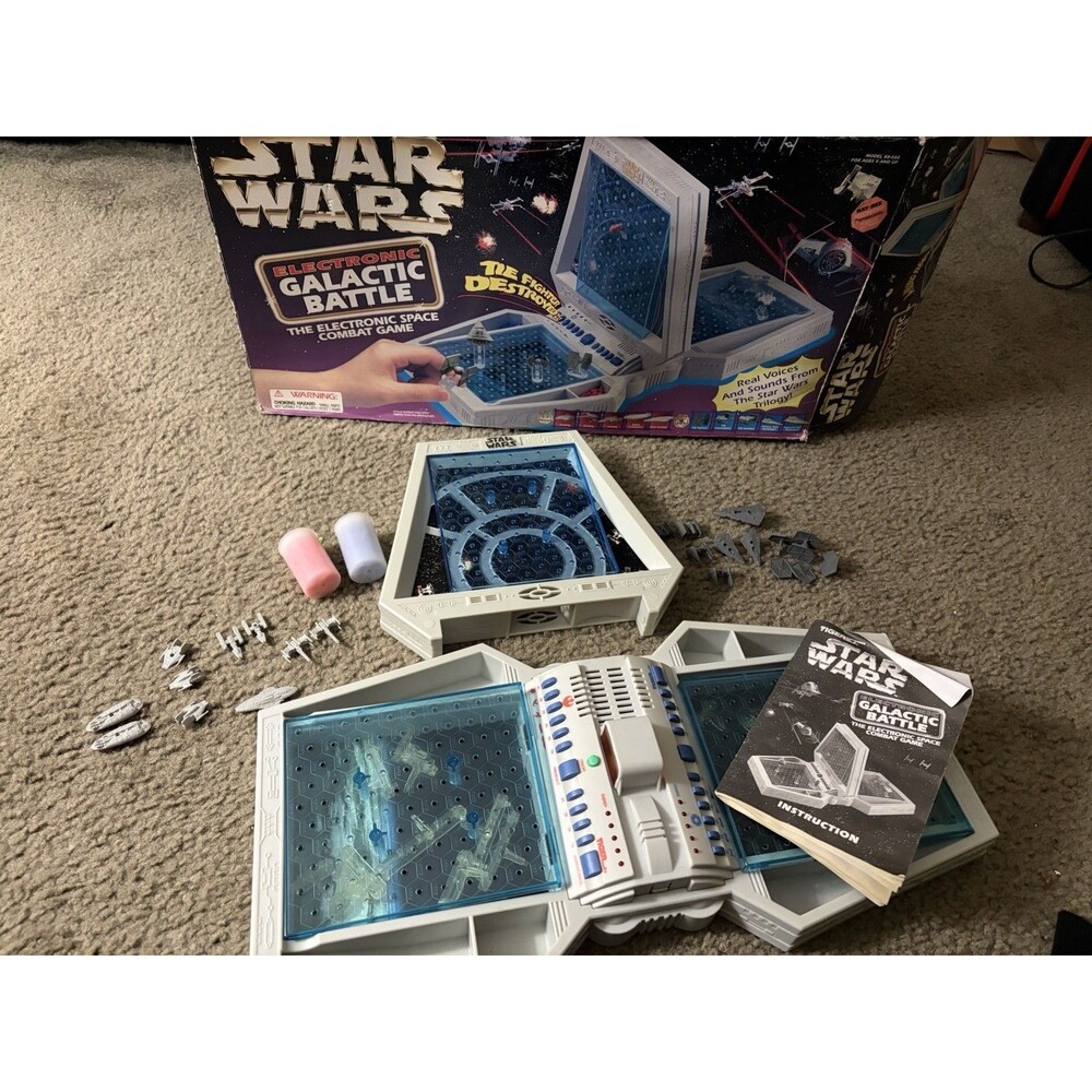 Tiger Electronics Star Wars Electronic Galactic Battle Board Game Sound Effects